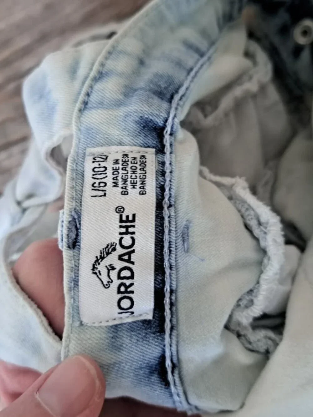 Girls Acid Wash Jordache Y2K overall skirt girls Large‎ flower lace